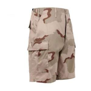 Tri Color Desert Camo BDU Military Shorts