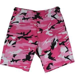 Pink Camo BDU Military Shorts