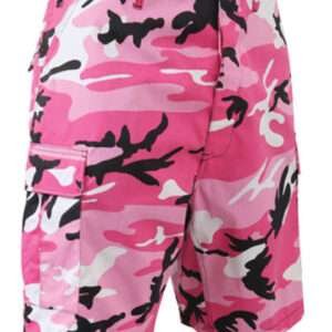Pink Camo BDU Military Shorts